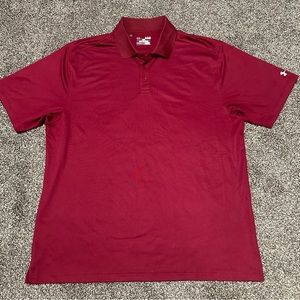 Under Armour Maroon heatgear polo top